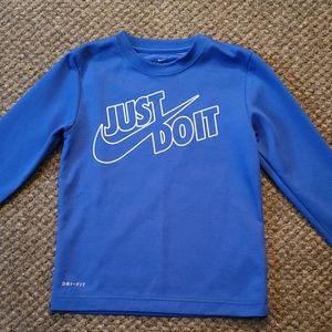 ☆•Boys Size-6M Royal Blue Nike Longsleeve Thermal T-SHIRT •☆